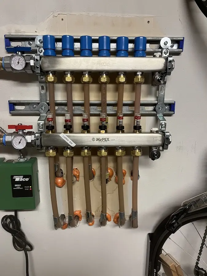 Plumber performing Gas Leak Detection at a residential property in Mingo Junction